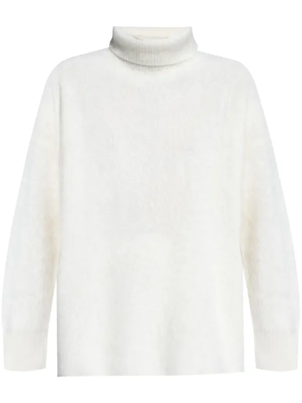 Lisa Yang Teresa Roll-neck Jumper in Neutrals