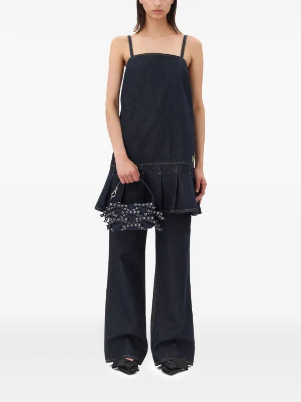 GANNI Butterfly ハンドバッグ S | ブルー | FARFETCH JP