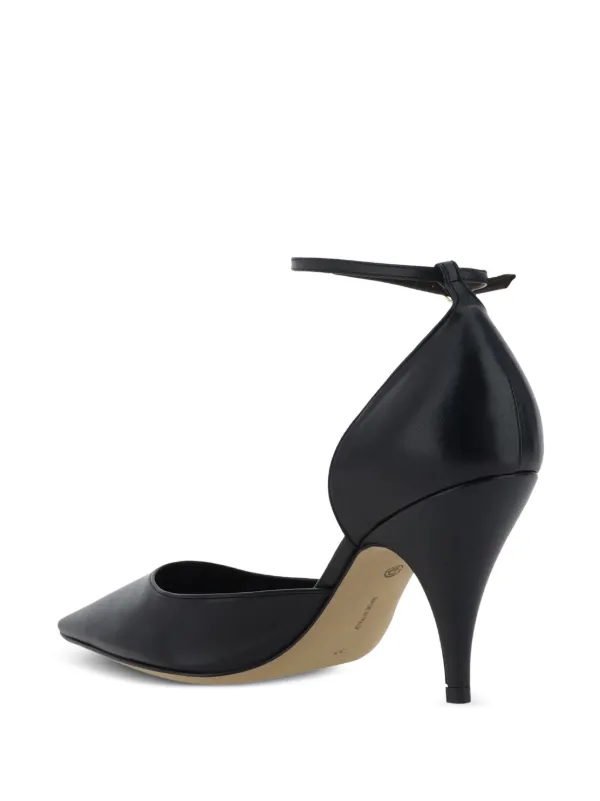パンプス [The Row] Liisa D'Orsay Pump in Leather THE ROW Liisa Leather D'Orsay Ankle-Strap Pumps - Bergdorf