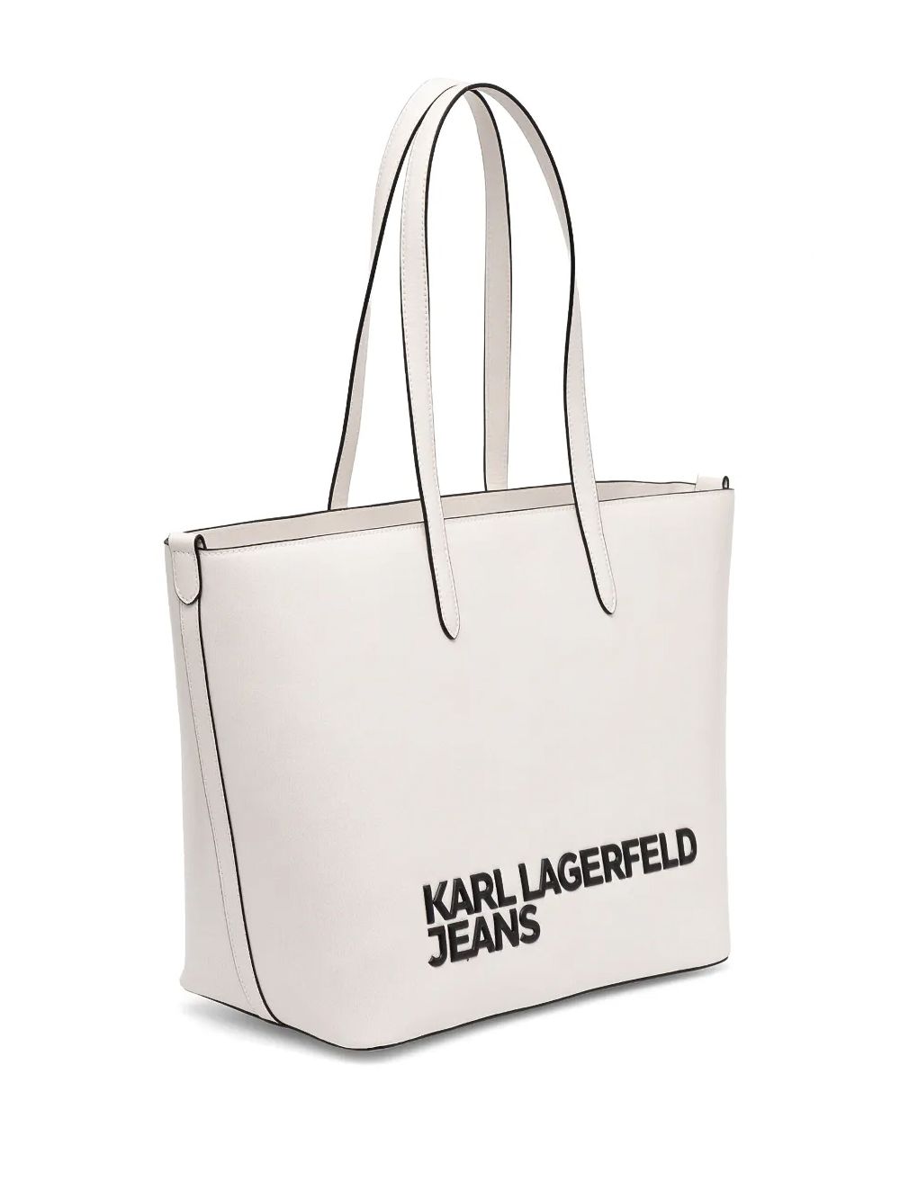 Karl Lagerfeld Jeans Shopper met logoprint - Wit