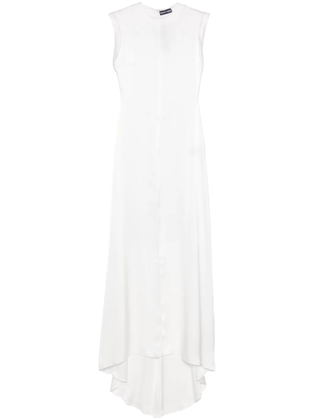 David Koma roll-cuffs satin blouse | White | Image 1