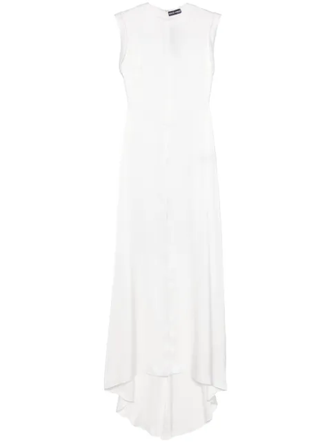 David Koma roll-cuffs satin blouse