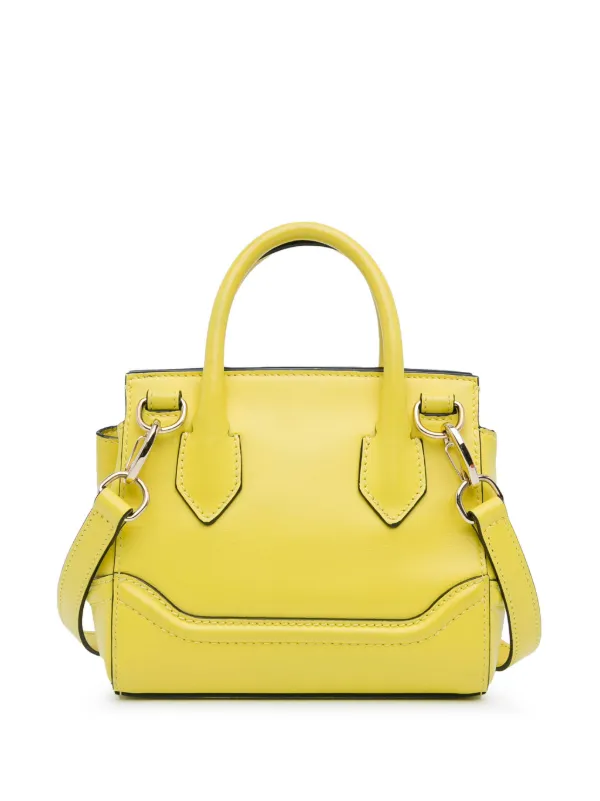 Versace Pre Owned 2015 2024 Small Calfskin Palazzo Empire Bag Satchel Yellow FARFETCH UK