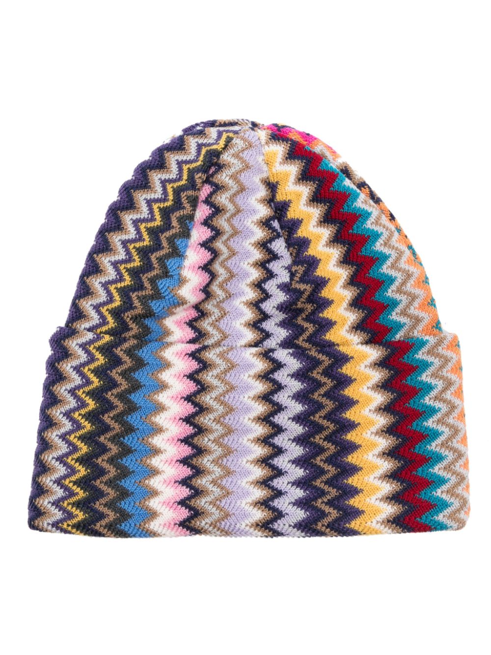 Missoni zigzag beanie - Purple