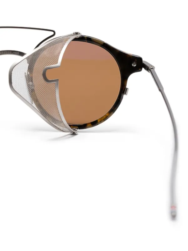 Designer Sunglasses Thom Browne Side Shield Sunglasses Browne
