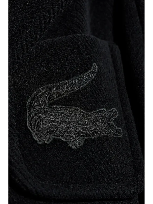 Lacoste Wool Coat | Black | FARFETCH