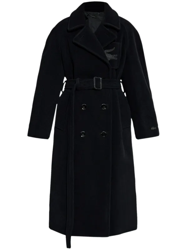 Lacoste Wool Coat Black FARFETCH AO