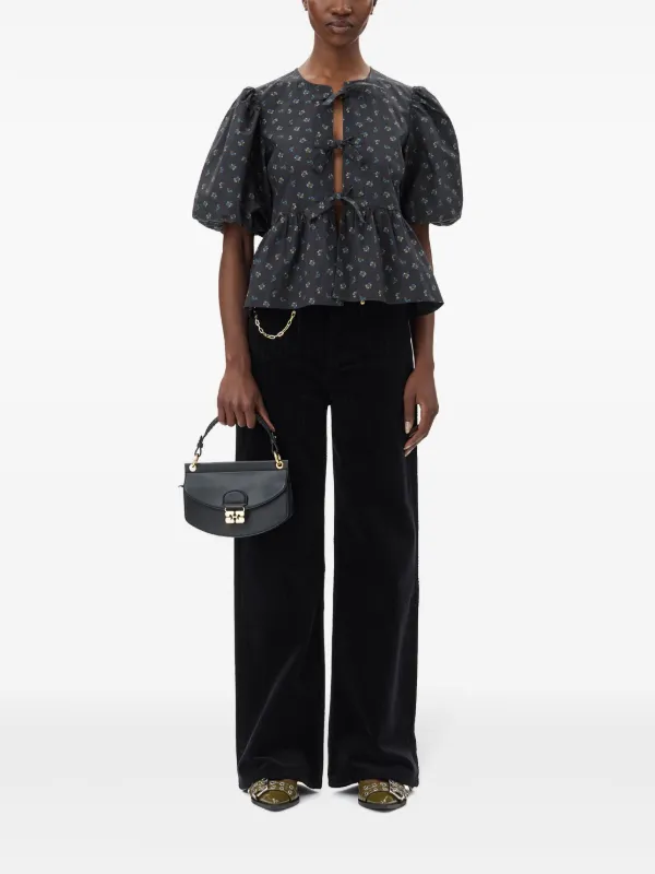 GANNI Mini Apo-G Tote Bag | Black | FARFETCH