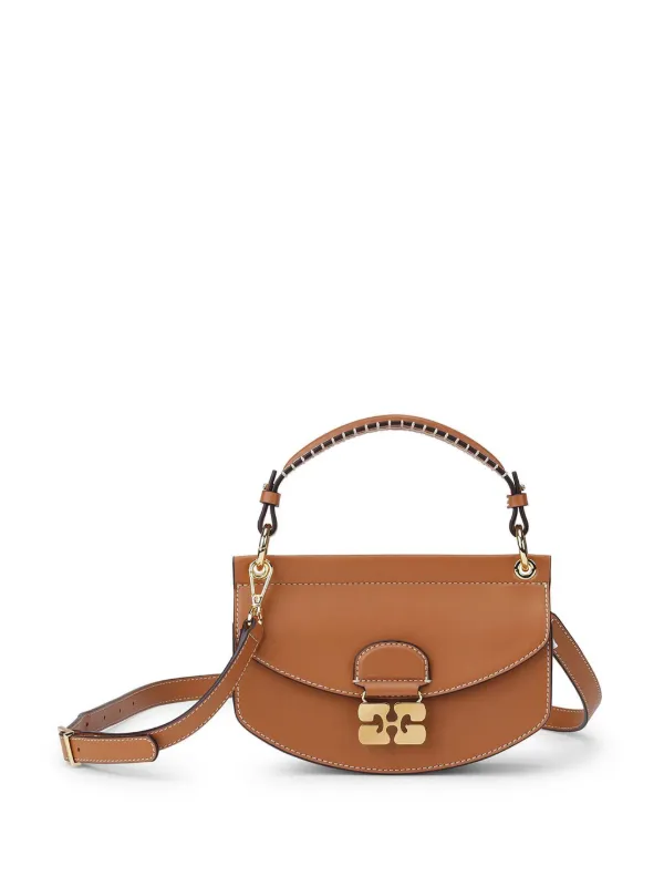 GANNI Mini Apo-G Tote Bag | Brown | FARFETCH