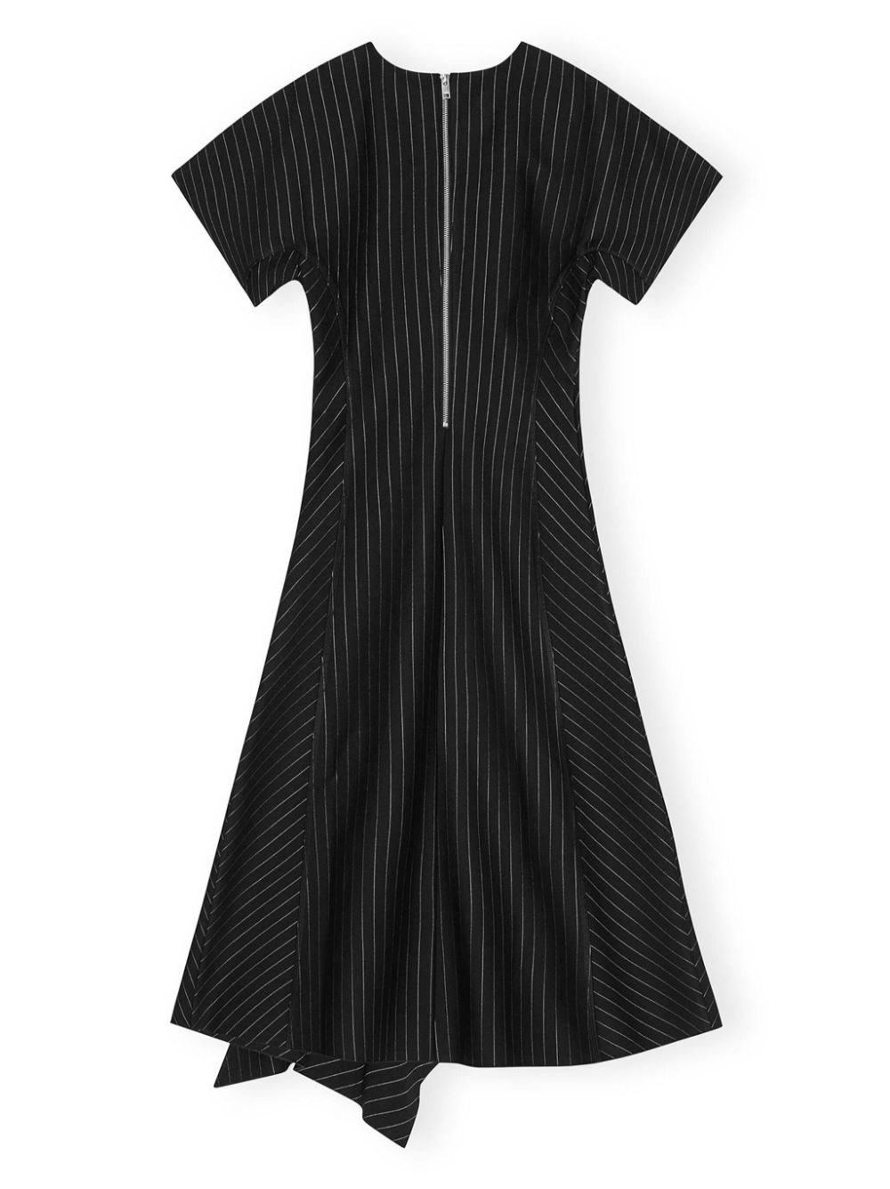 GANNI striped jersey midi dress Women