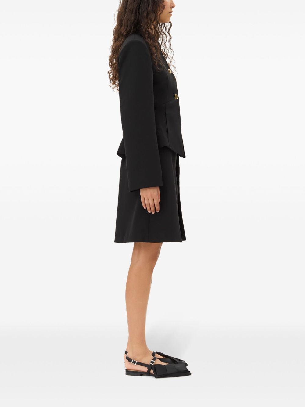 GANNI twill blazer Women