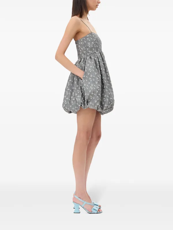 GANNI ジャカード ミニドレス | グレー | FARFETCH JP GANNI ジャカード ミニドレス | グレー | FARFETCH JP