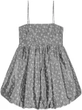 GANNI jacquard mini dress - Grey