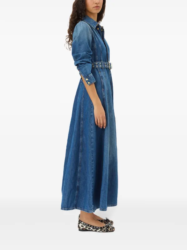 jeans maxi dress Mylie Denim while the pockets offer convenience Jessica London Petite Denim Maxi