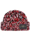 GANNI crochet-knit wool beanie - Red