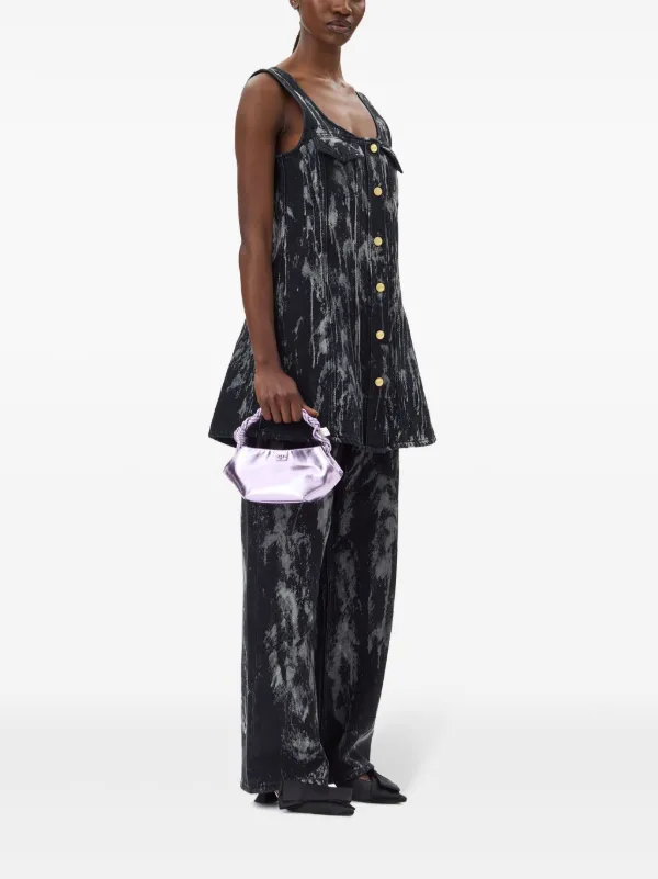 GANNI Bou Metallic Mini Bag | Pink | FARFETCH