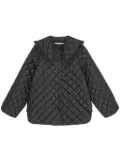 GANNI ripstop quilted jacket - Black