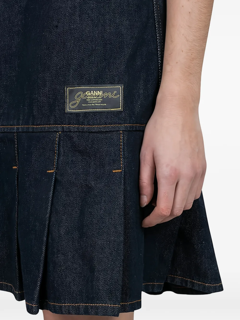 GANNI Denim mini-jurk Blauw