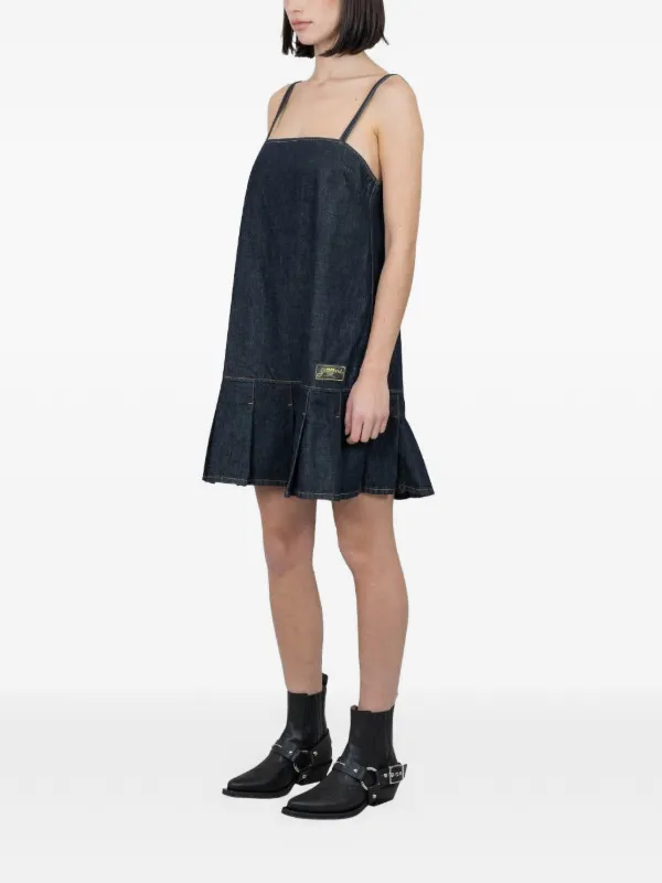 GANNI Denim Mini Dress | Blue | FARFETCH