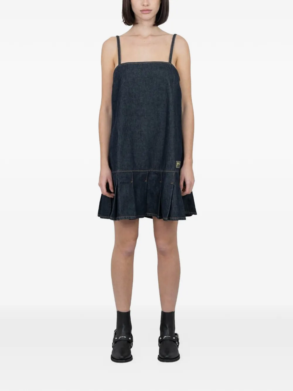 GANNI Denim mini-jurk Blauw