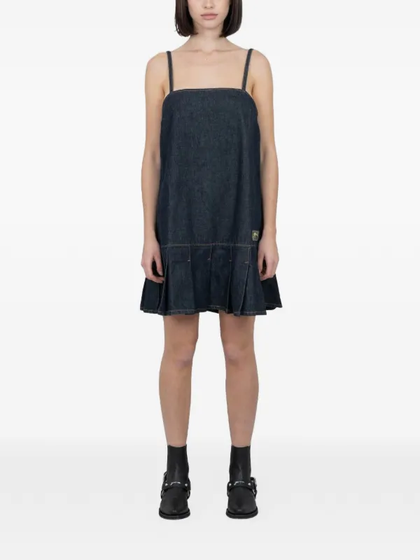 maggie linen mini dress Green Cherry Print Maggie Mini Dress