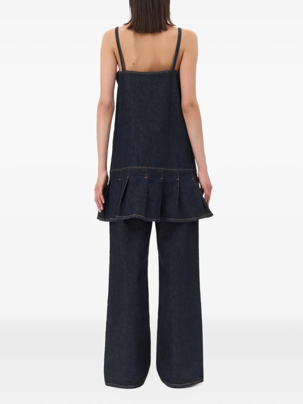 GANNI Denim mini-jurk Blauw