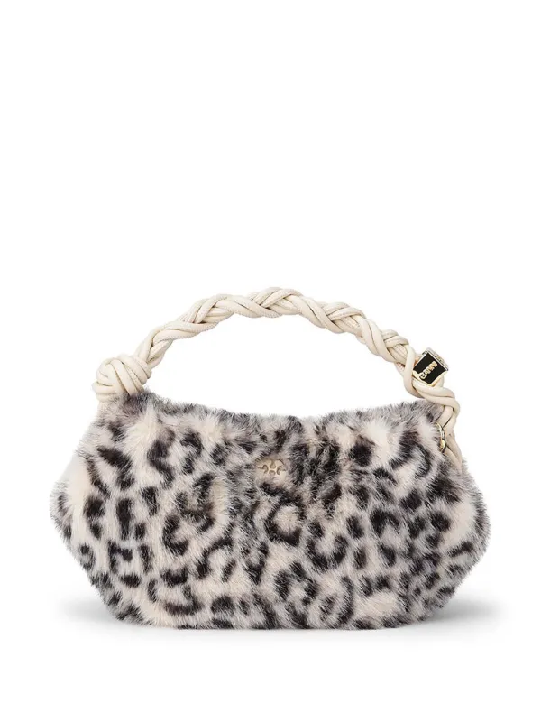 Ganni Bou Leopard-print Mini Bag in Neutrals