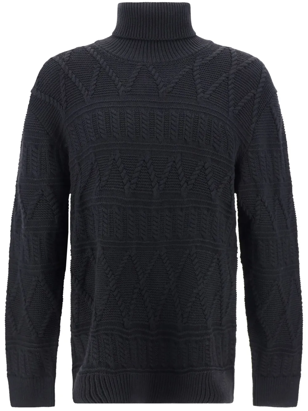 Zegna cable-knit jumper | Black | Image 1