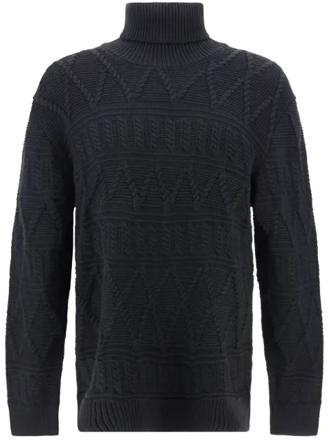 Zegna cable-knit jumper