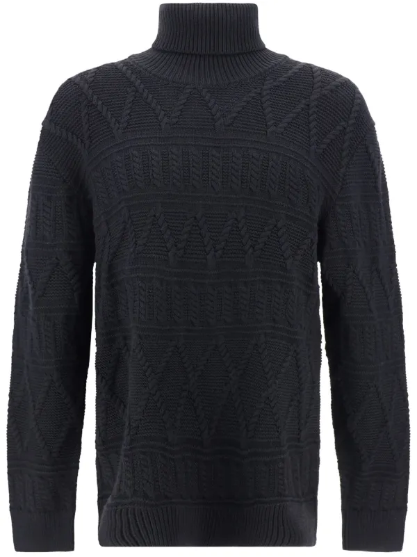 Zegna Cable-knit Jumper in Black