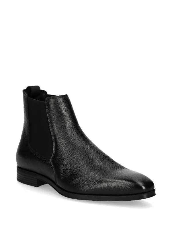 BOSS Leather Chelsea Boots Black FARFETCH TH