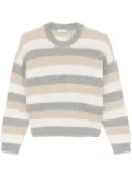 Peserico striped sweater - Grey