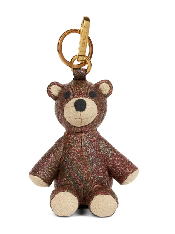Miniblings Portachiavi Orso Bruno – Fatto A Mano A Berlino – Ciondolo In Gomma Morbida Marrone Scuro
