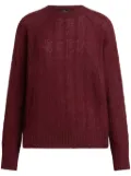 ETRO cable-knit cashmere jumper - Red