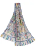 ETRO printed scarf - Blue