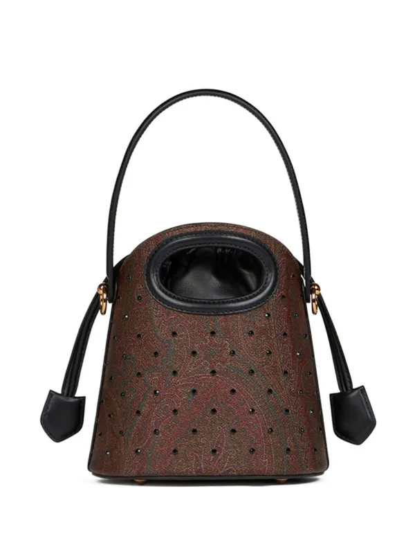 ETRO サトゥルノ トロストリンク ミニ ハケット ハック ETRO Saturno バケットバッグ M | ブラック | FARFETCH JP