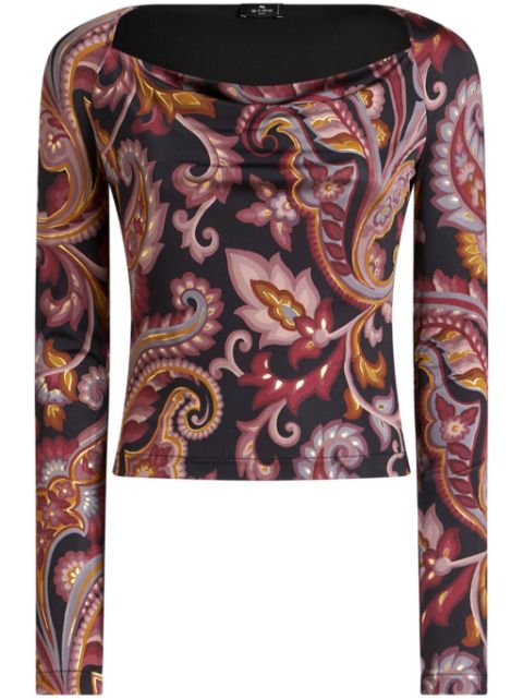 ETRO printed jersey top Women