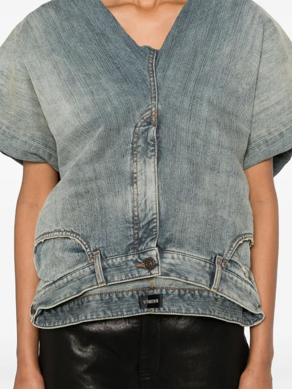 Balenciaga Denim Pants Top | Blue | FARFETCH