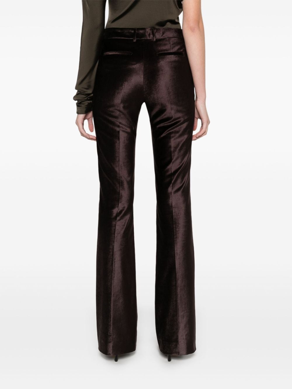 Shop Pt Torino Elsa Trousers In Brown