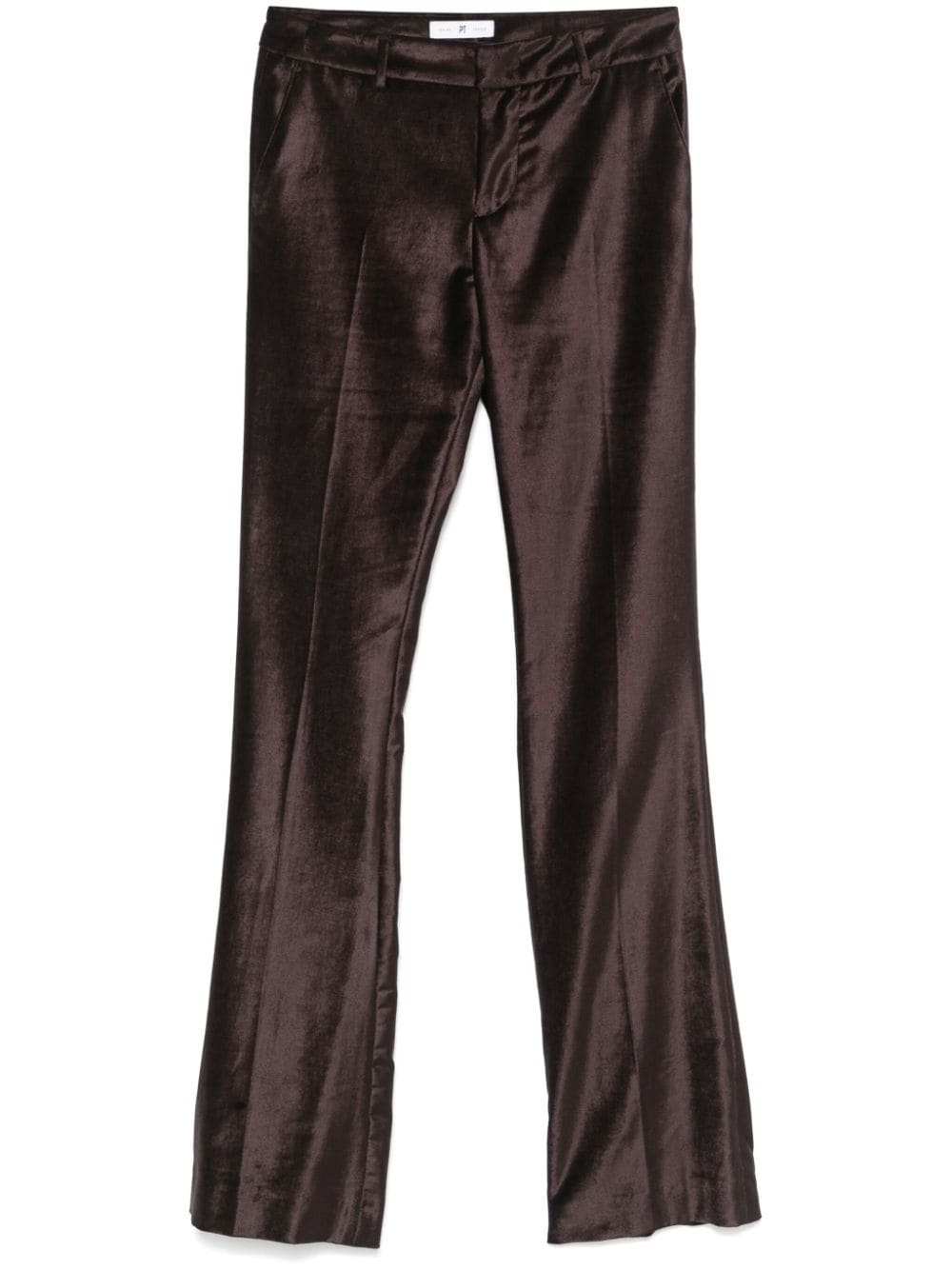 Shop Pt Torino Elsa Trousers In Brown