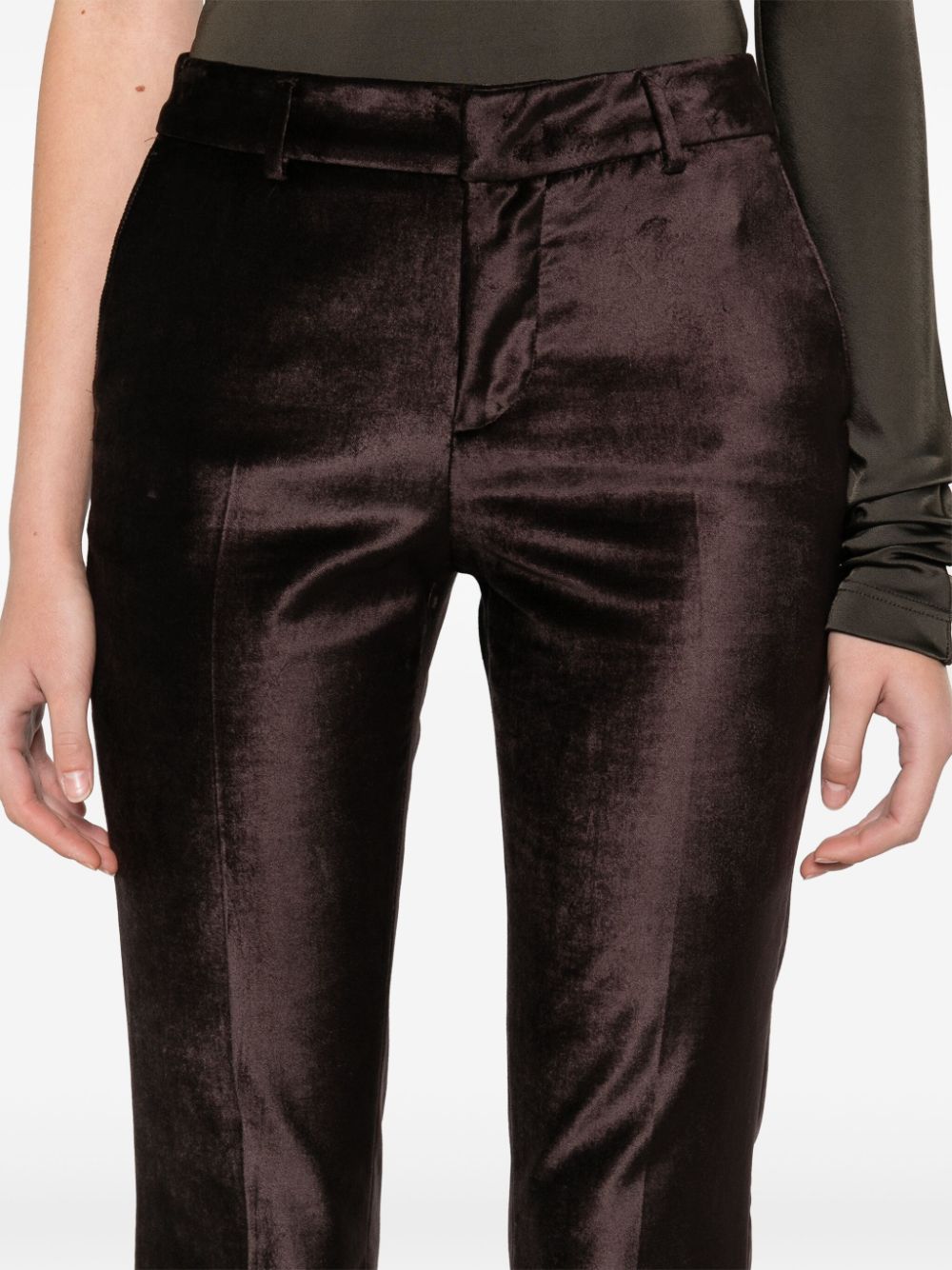 Shop Pt Torino Elsa Trousers In Brown