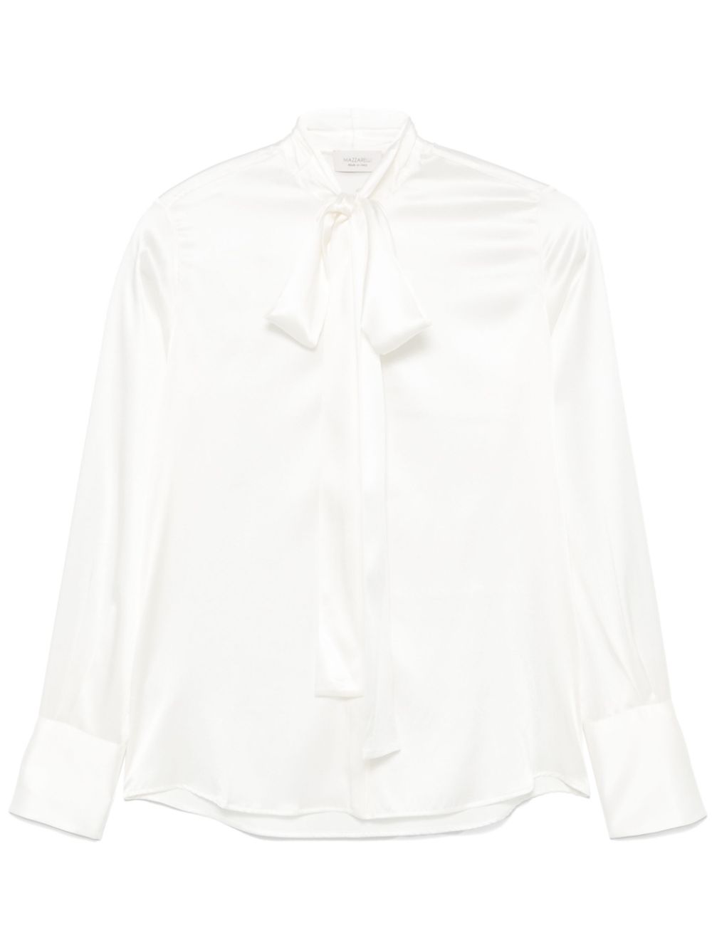 Mazzarelli pussy-bow collar shirt - White