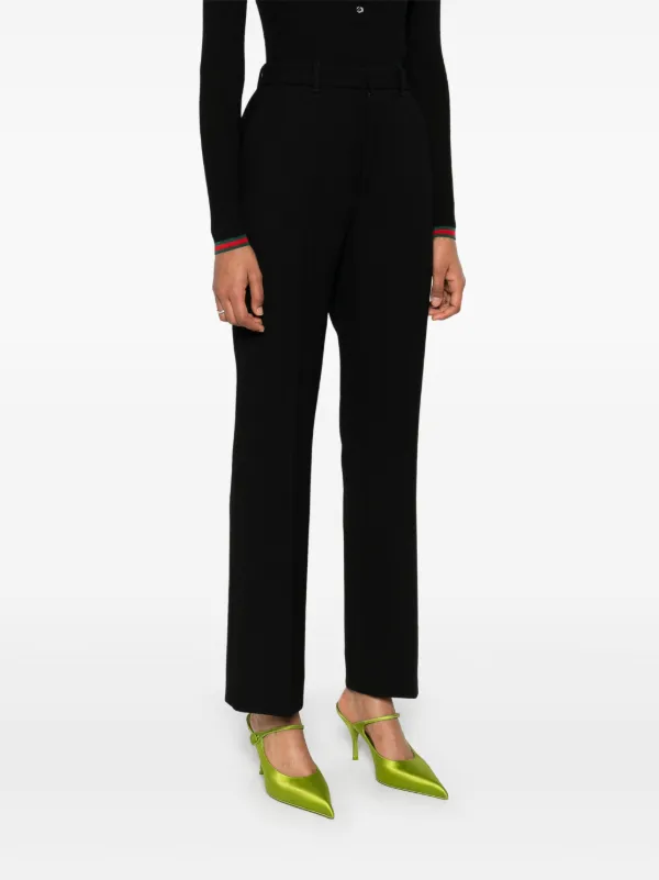 【GUCCI】WOOL CREPE TROUSERS●805983Z7AC39048 Gucci Crepe Wool Trousers | Black | FARFETCH