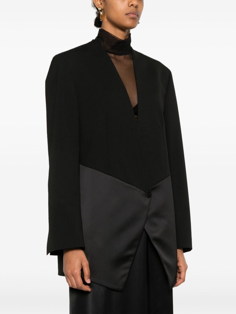 Shop Bevza Sharp Jacket In Black