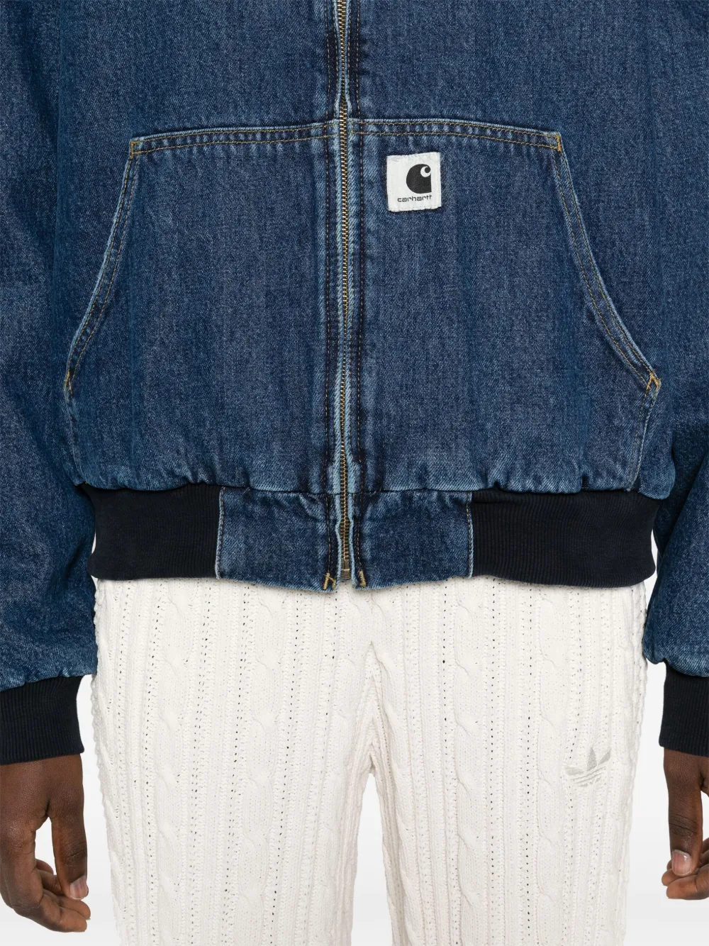 Carhartt Omens Blue Og Active Padded Cotton Jacket In Blue
