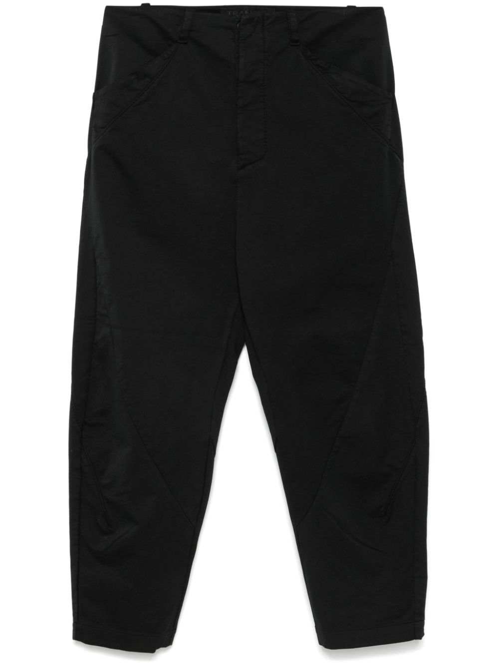 Transit strech-cotton trousers - Black