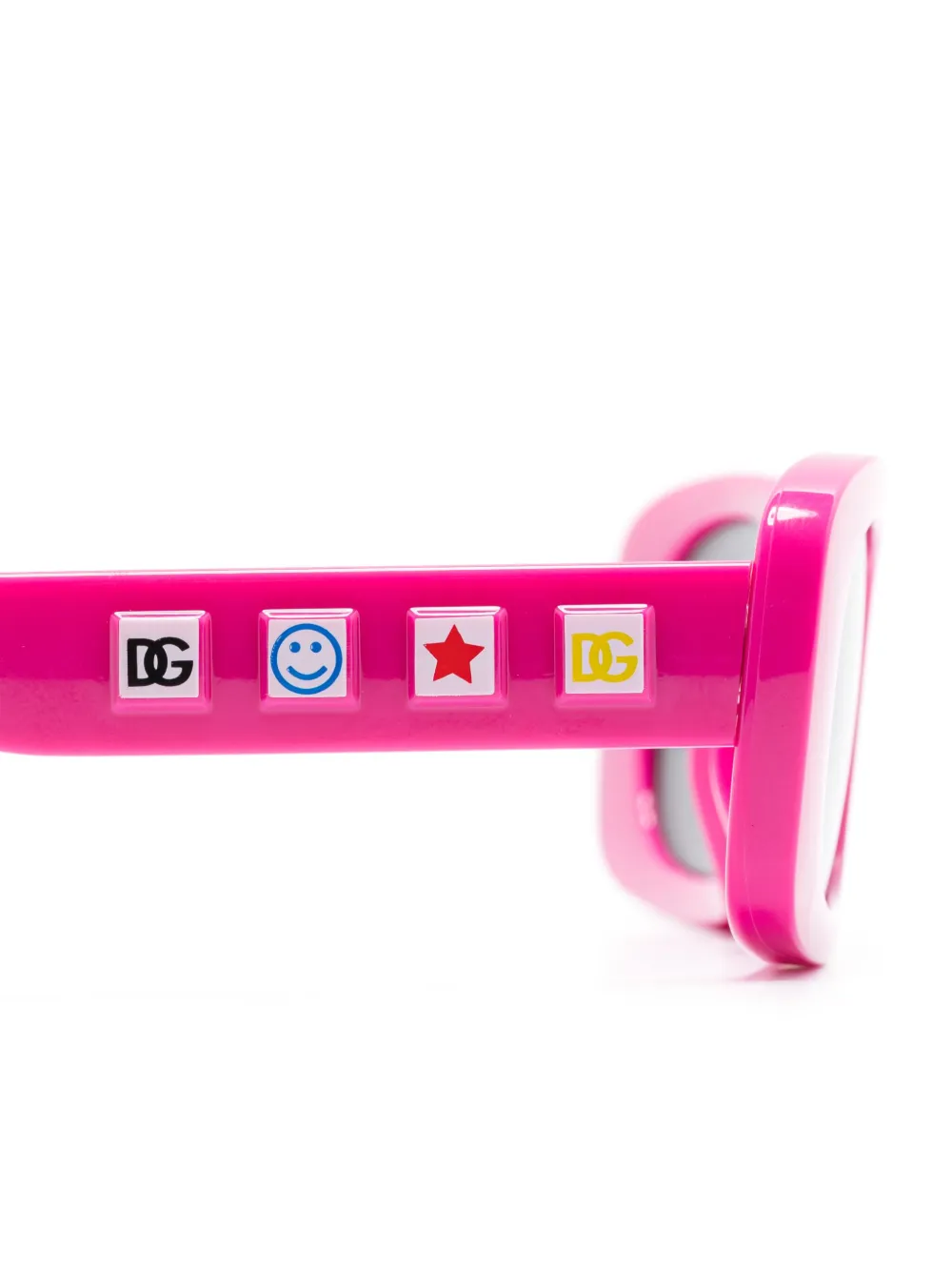 Dolce & Gabbana Eyewear Zonnebril met DG-bedel Roze