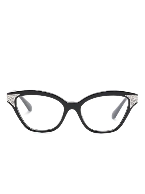Lunettes de soleil ornées de cristaux - Swarovski - Modalova