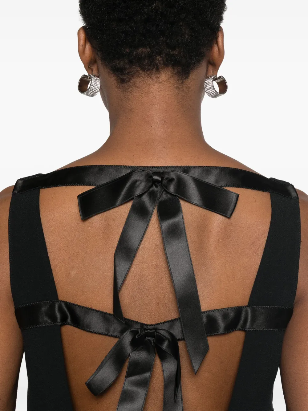 Prada Mini-jurk met logo Zwart