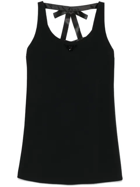 Prada triangle-logo mini dress